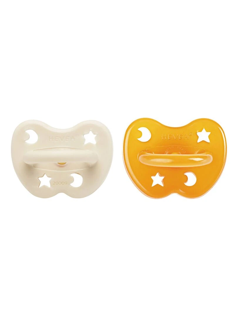 Lot de 2 tétines physiologiques Milky white et Natural 3 36 mois Multicolore