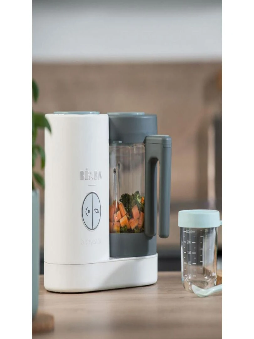 Robot cuiseur Babycook Neo gris et blanc Blanc