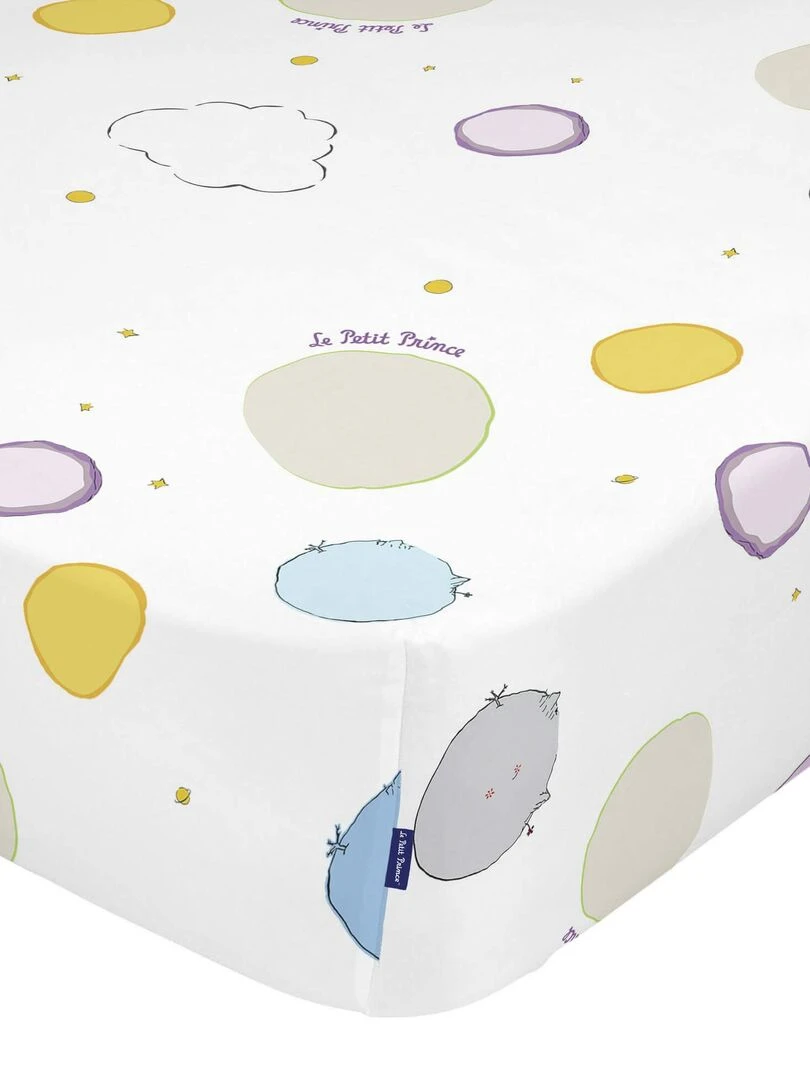 Drap housse Voyageur "Happyfriday" Multicolore