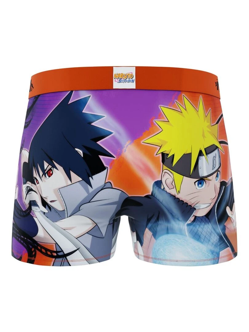Lot de 3 boxers homme Naruto Shippuden Freegun   Orange