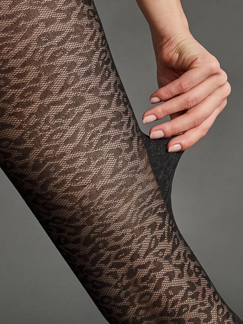Collant fantaisie 50 deniers Alessia RougeGorge Lingerie Noir