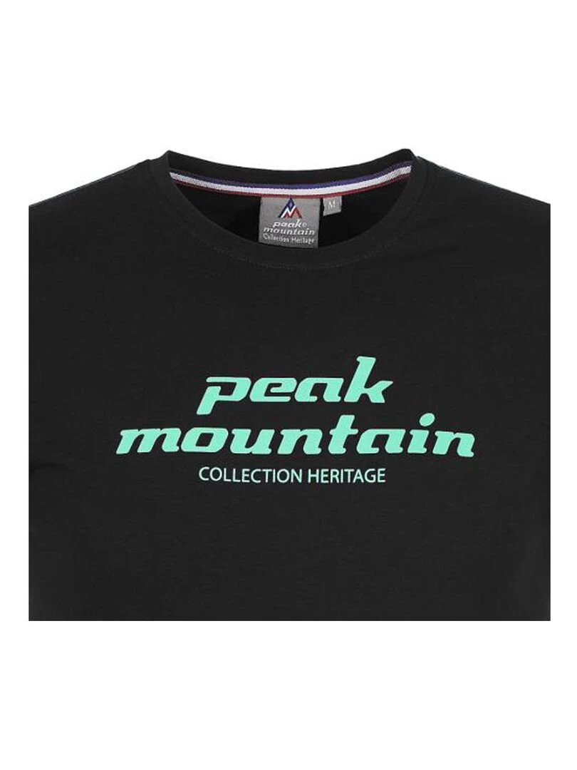 T shirt manches courtes homme COSMO   PEAK MOUNTAIN   Noir Noir