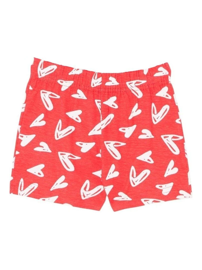 Disney   Ensemble T shirt short fille Imprimé Minnie   Blanc