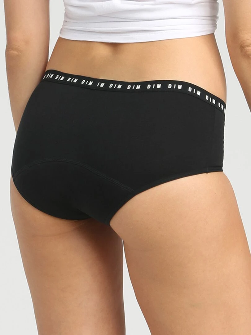 Shorty 'DIM' menstruel flux moyen noir