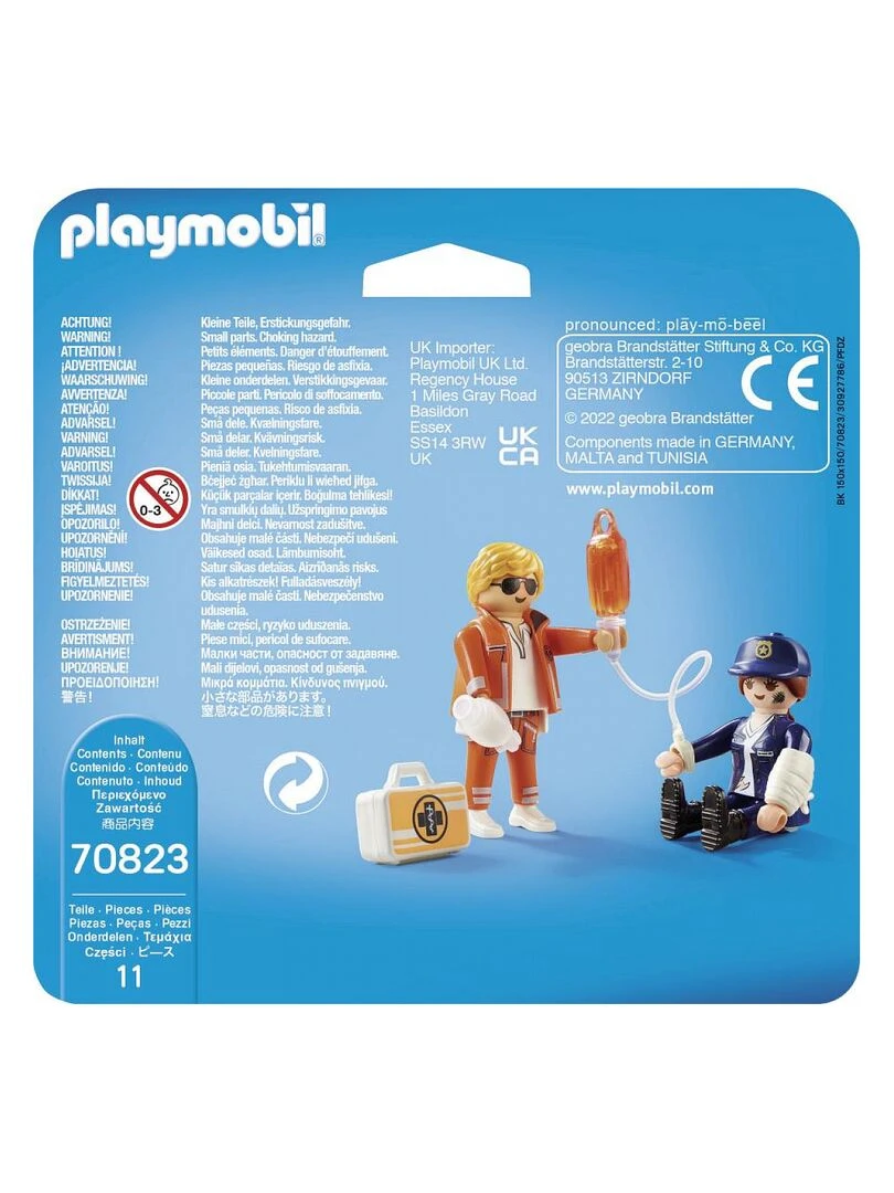 70823 'playmobil' Duo Secouriste Et Policière   N/A