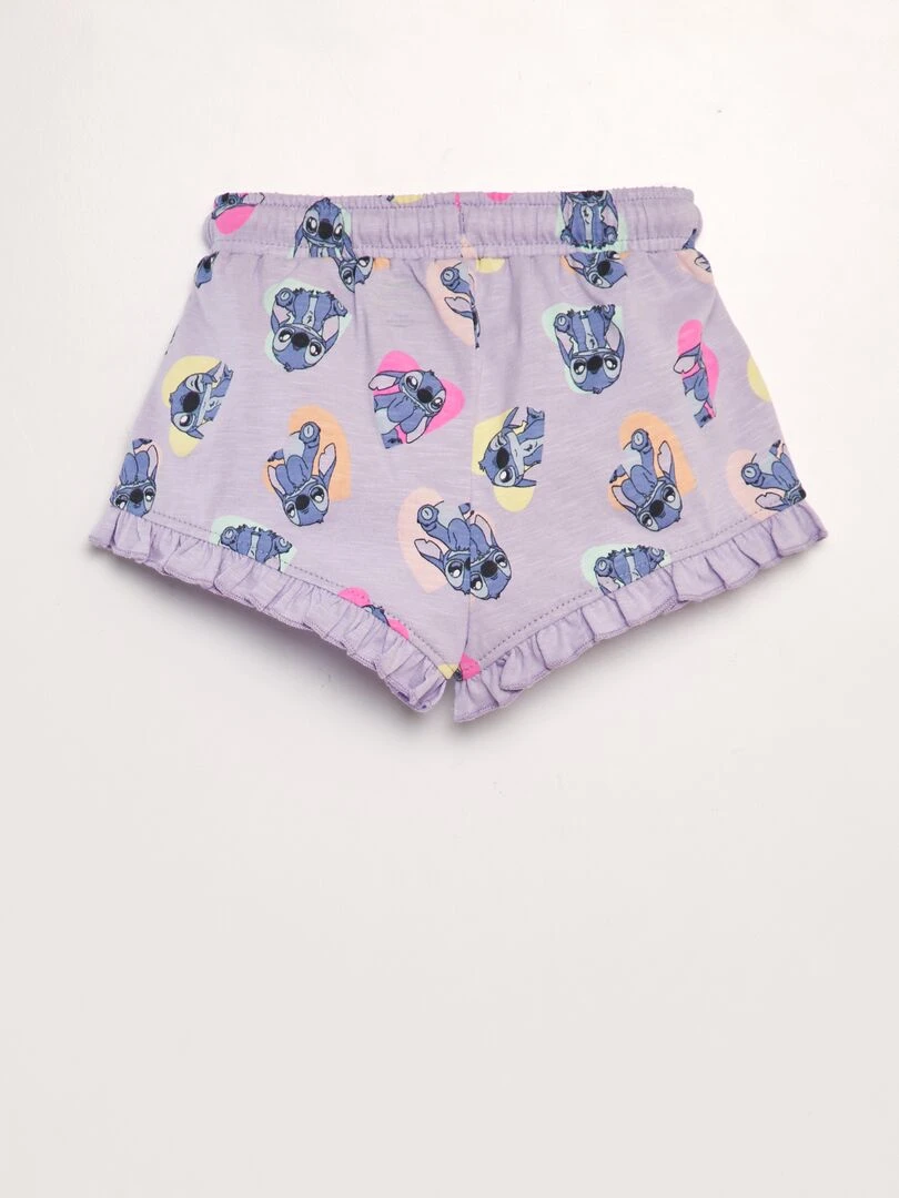 Short en jersey 'Disney' avec base volantée   Violet