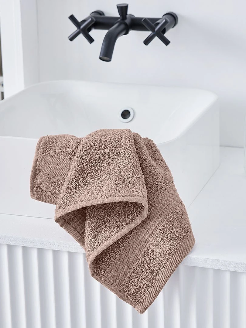 Lot de 2 serviettes 30 x 50 cm Rose