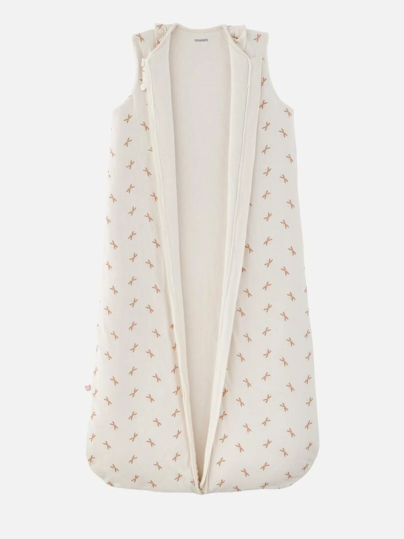 Gigoteuse 100 cm imprimé libellules en jersey Noukie's Blanc