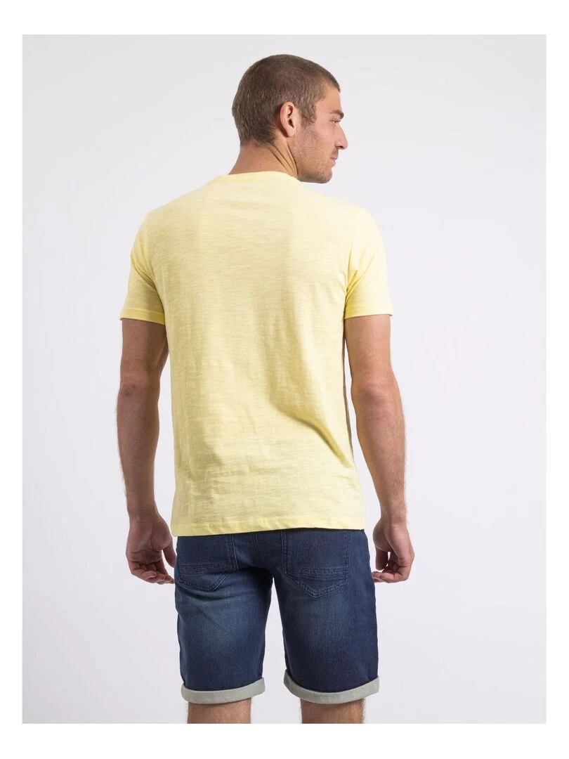 T shirt col rond NOPAJOUX Jaune