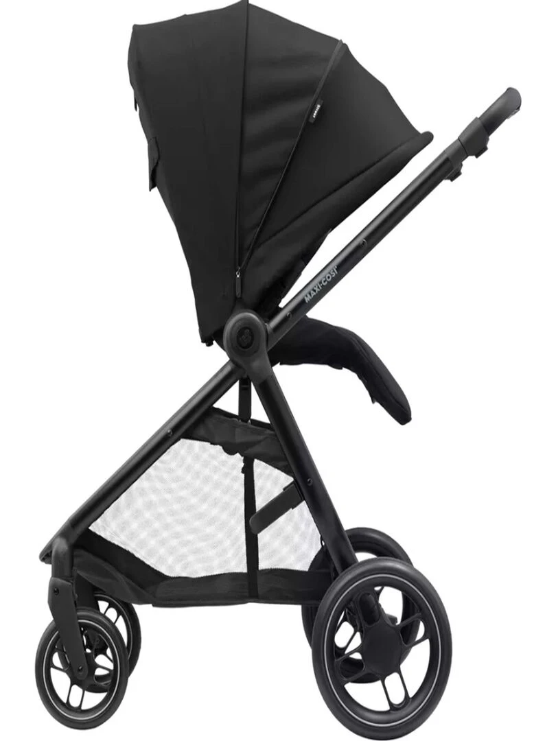 MAXI COSI Poussette Street Plus avec nacelle 0 à 4 ans  Confortable et Polyvalente  Essential Black   Noir Noir