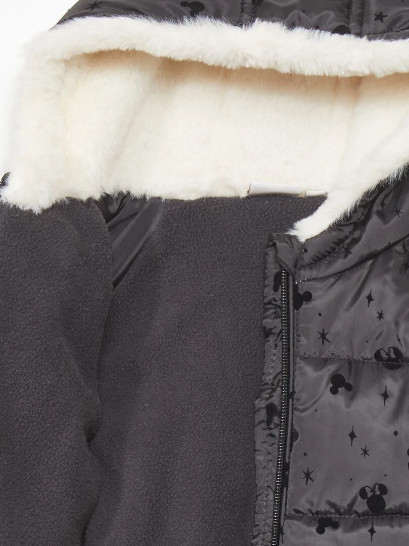 Doudoune à capuche 'Minnie'   Noir