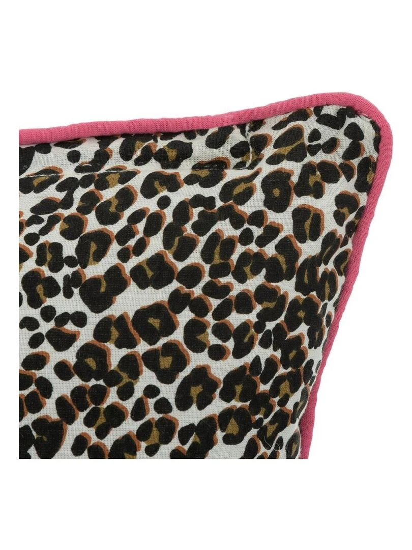 Coussin réversible Tropical boudoir 40x40 cm   Kaki