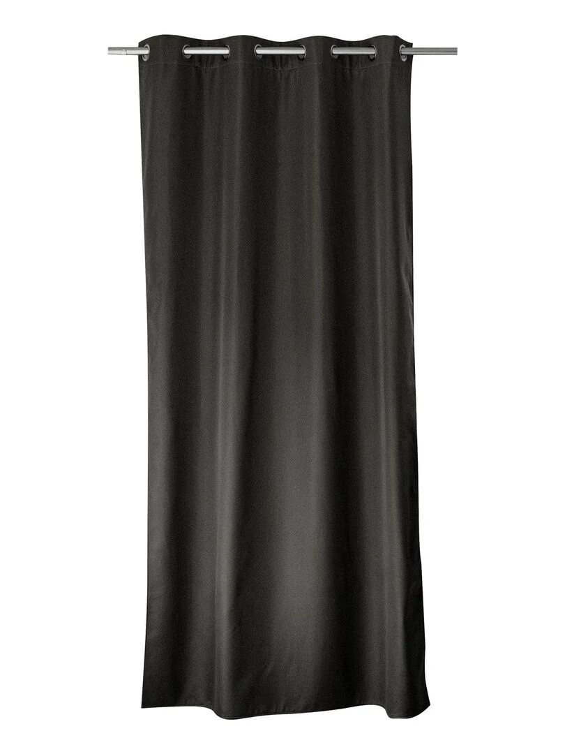 Rideau thermique en microfibre doublée Gris foncé