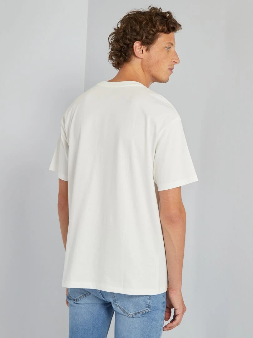 T shirt en jersey uni Tough Cotton™ blanc