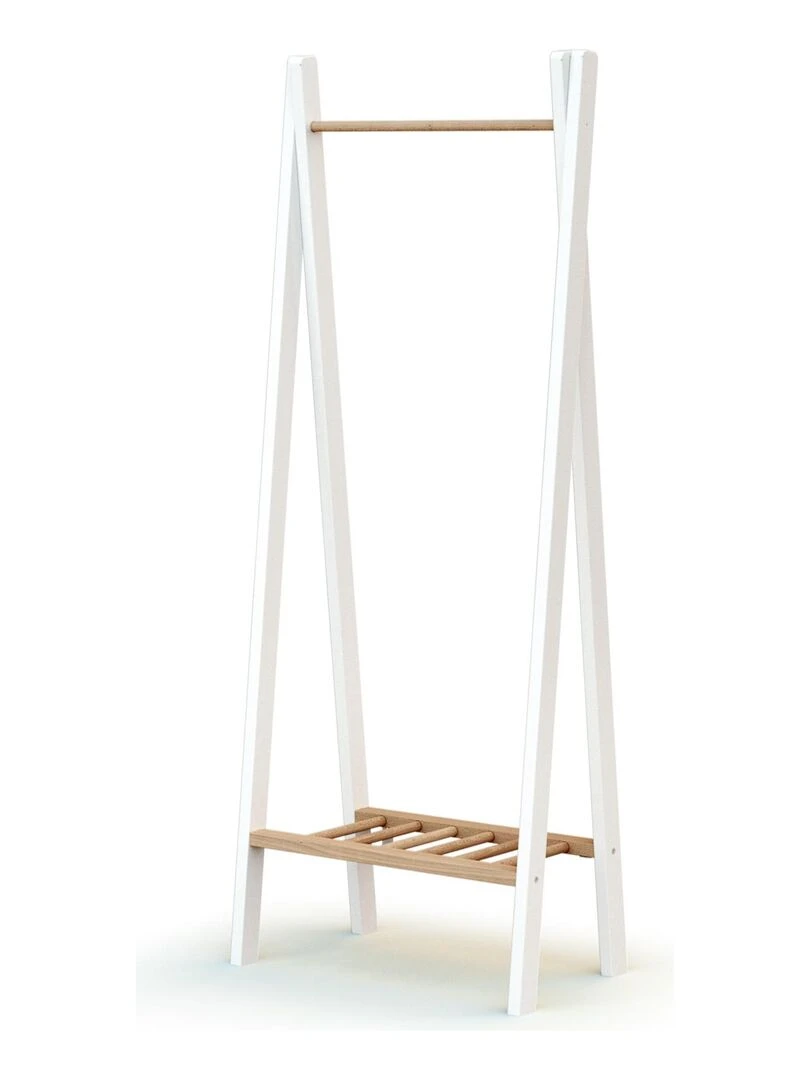 AT4 Portant à Vêtements ESSENTIEL Blanc Beige