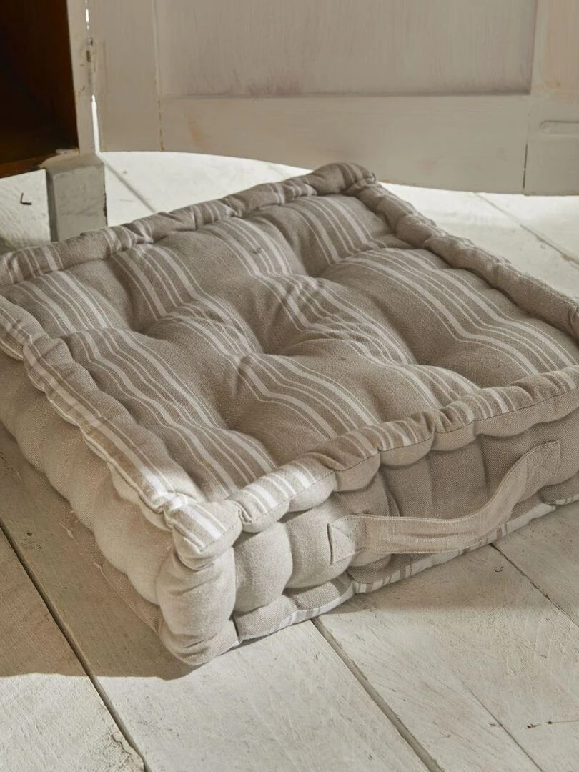 Coussin de sol imprimé 'CHARME' 'TODAY' Beige