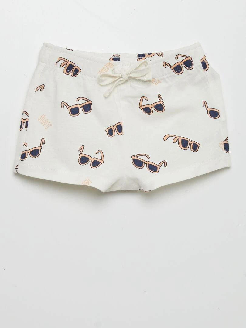 Lot de 2 shorts en jersey   Orange