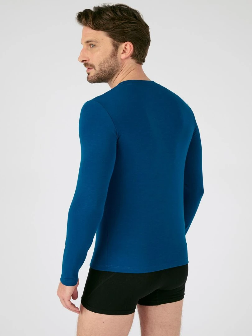 T shirt thermorégulant   Damart   Bleu