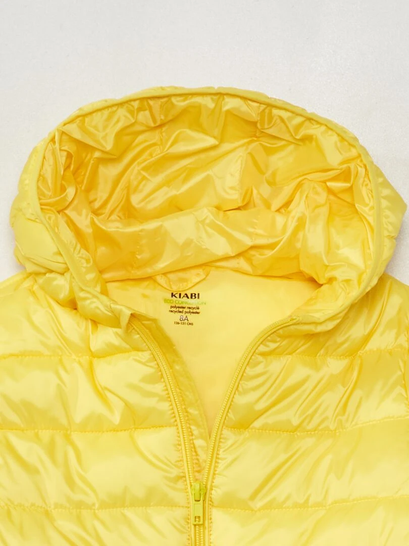 Doudoune en bouteilles recyclées   Jaune