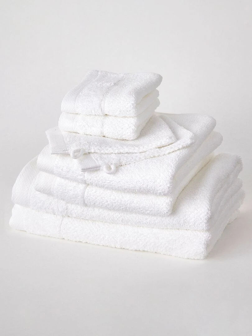 Lot de bain 8 pièces Blanc