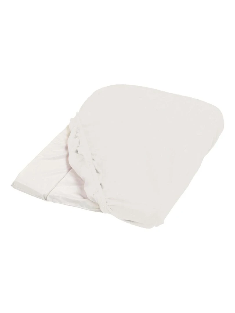Candide Housse de matelas à langer blanc éponge 50x75cm Blanc