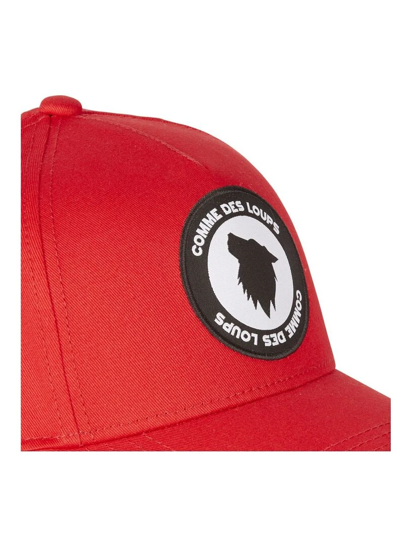 Casquette uni en coton Bas Comme Des Loups   Rouge
