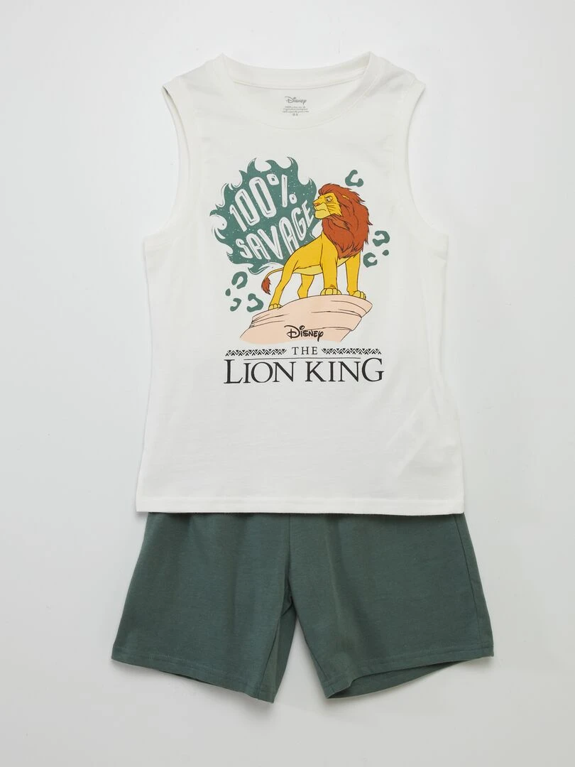 Ensemble pyjama débardeur + short 'Muffassa' Vert