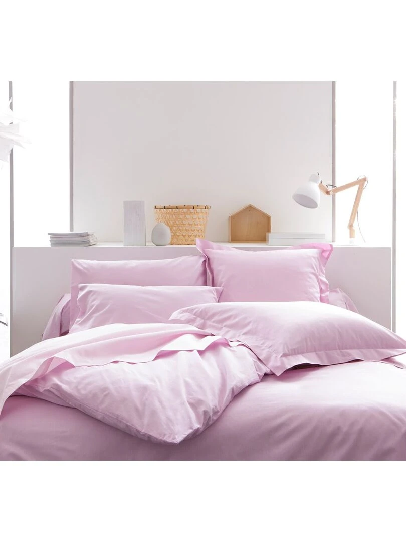 Taie d'oreiller uni '57FILS' 'TODAY' Rose parme