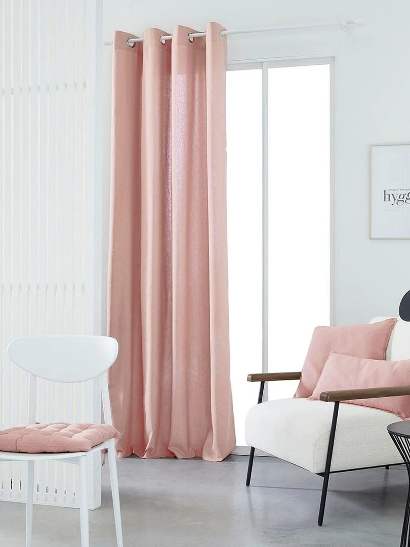 Rideau oeillets 'ESSENTIAL PANAMA' 'TODAY'   Rose