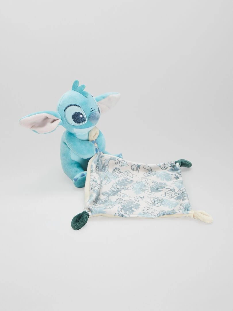 Doudou mouchoir 'Stitch' Bleu