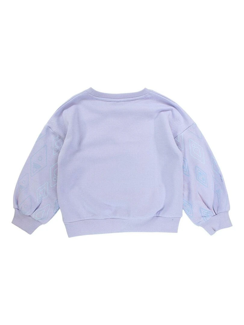 Disney   Sweat fille imprimé La Reine Des Neiges en coton   Violet