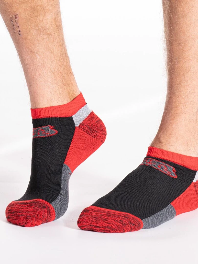 Chaussettes de travail basses renforcées  lot de 3 SOCKSN 'Rica Lewis'   Noir