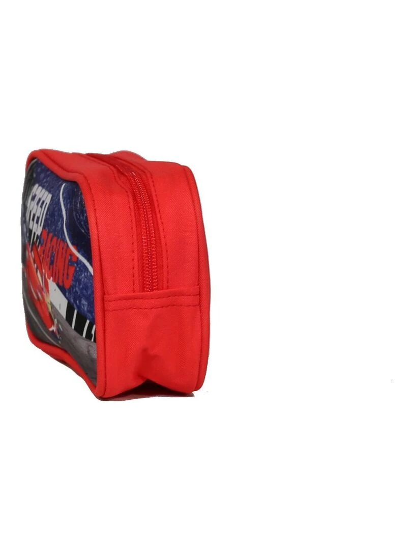 Trousse scolaire rectangulaire Disney Cars Rouge Bagtrotter   Rouge