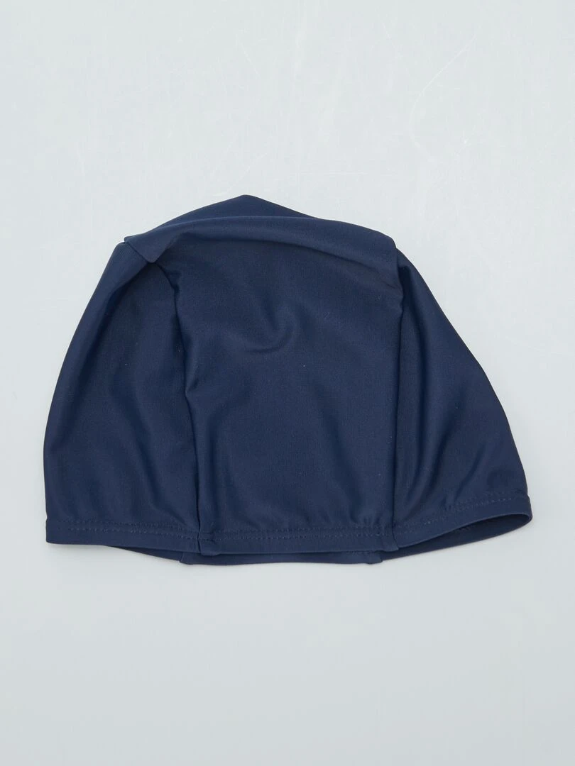 Kit piscine bonnet + boxer de bain   2 pièces   Bleu