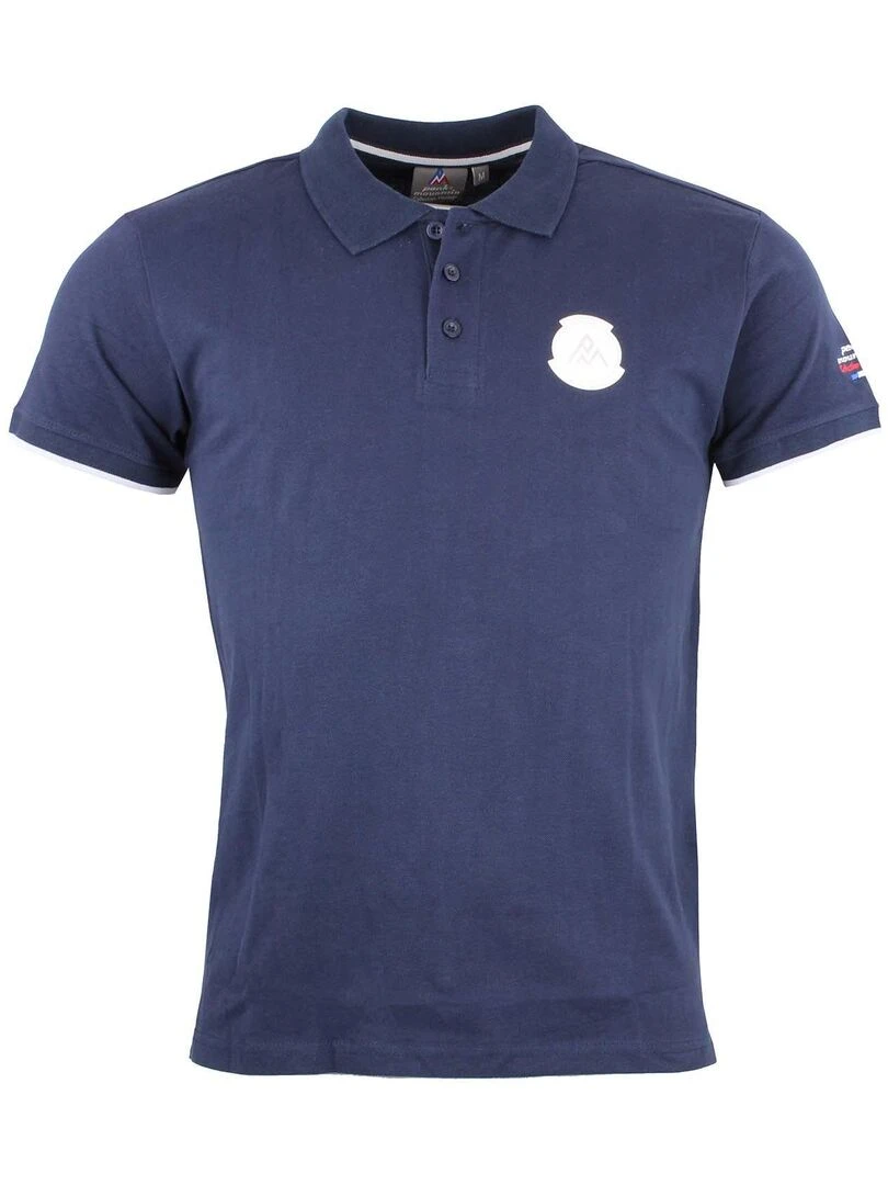 Polo manches courtes homme CORNELIUS PEAK MOUNTAIN Bleu marine