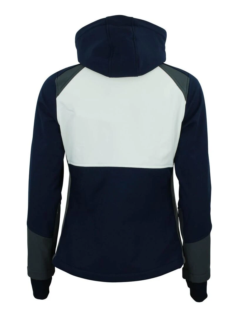 Blouson softshell femme AMETIS PEAK MOUNTAIN Bleu marine
