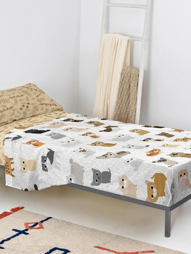 Taie d'oreiller Winter "Happyfriday"   Blanc