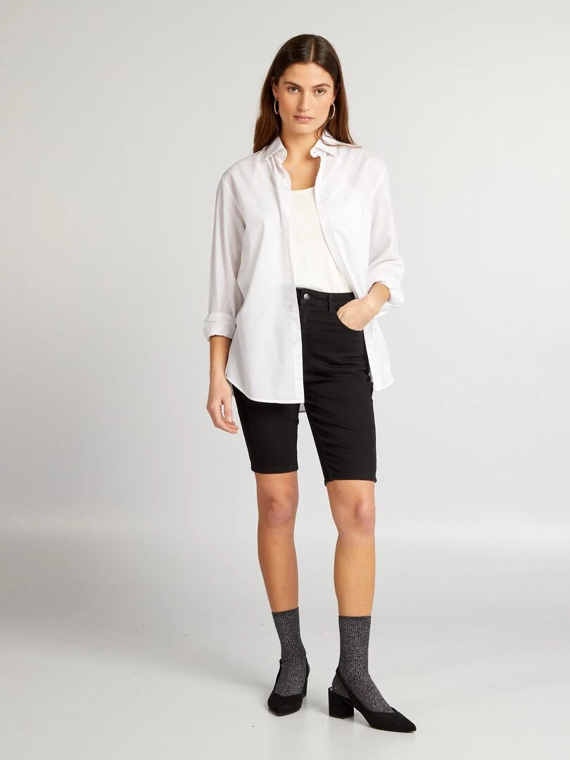 Bermuda en jean Noir