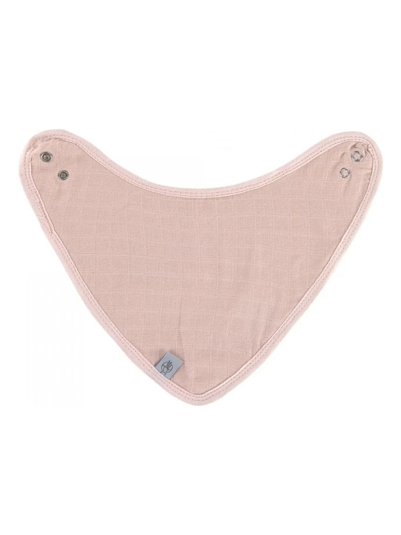 Lot de 3 bandanas en mousseline/éponge rose poudré/blanc cassé/rouille Rose