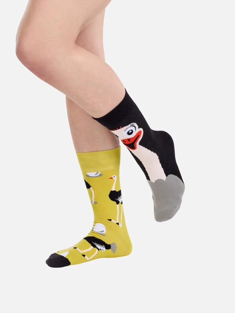 Chaussettes Dedoles Autruche Noir Jaune