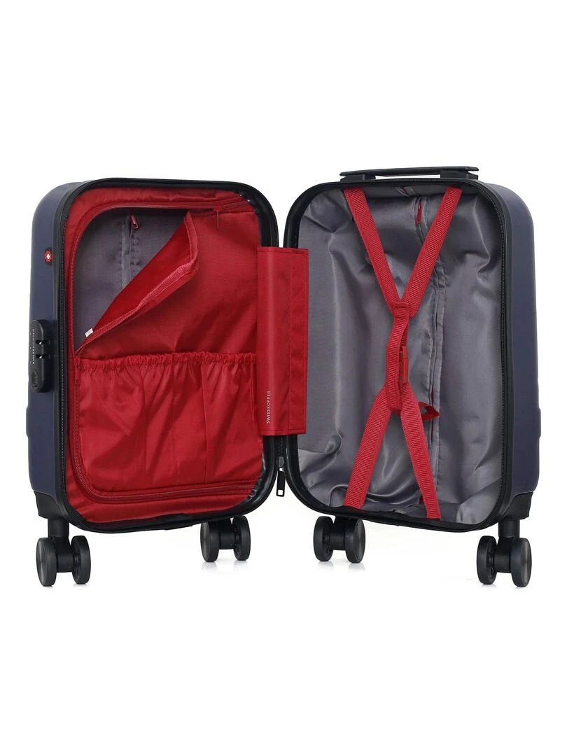 SWISS KOPPER   VALISE CABINE XS USTER 4 ROUES 46 CM   Bleu marine