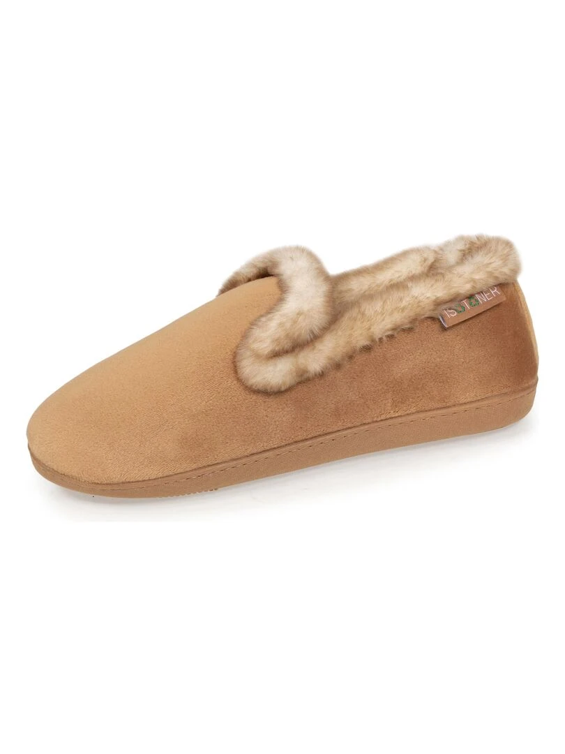 Chaussons charentaises recyclées Femme Camel Camel