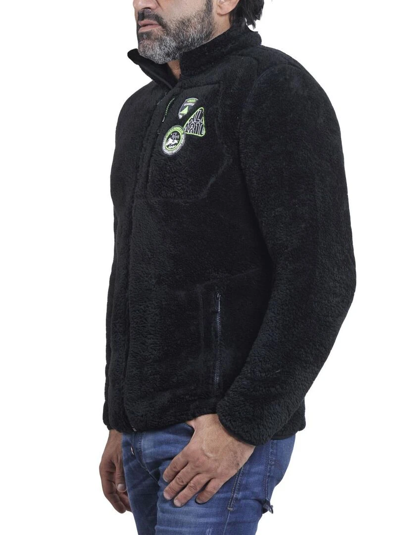 Blouson polaire homme CAVIAN   PEAK MOUNTAIN   Noir Noir