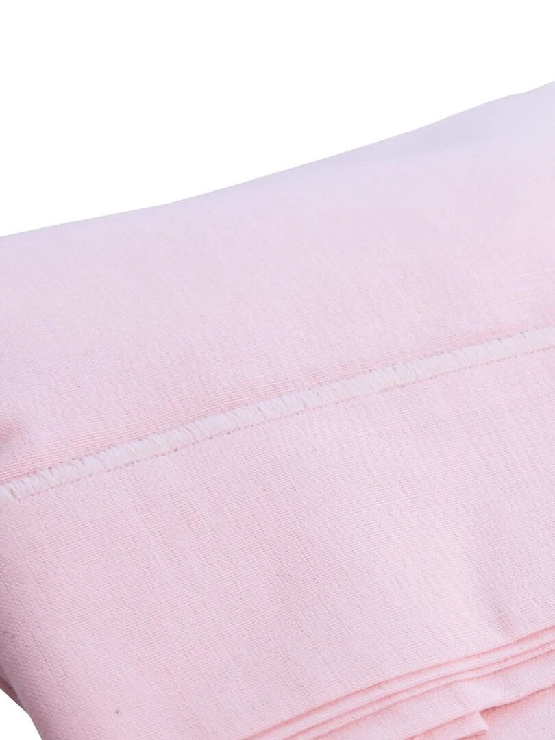 Drap plat avec point bourdon Rose clair