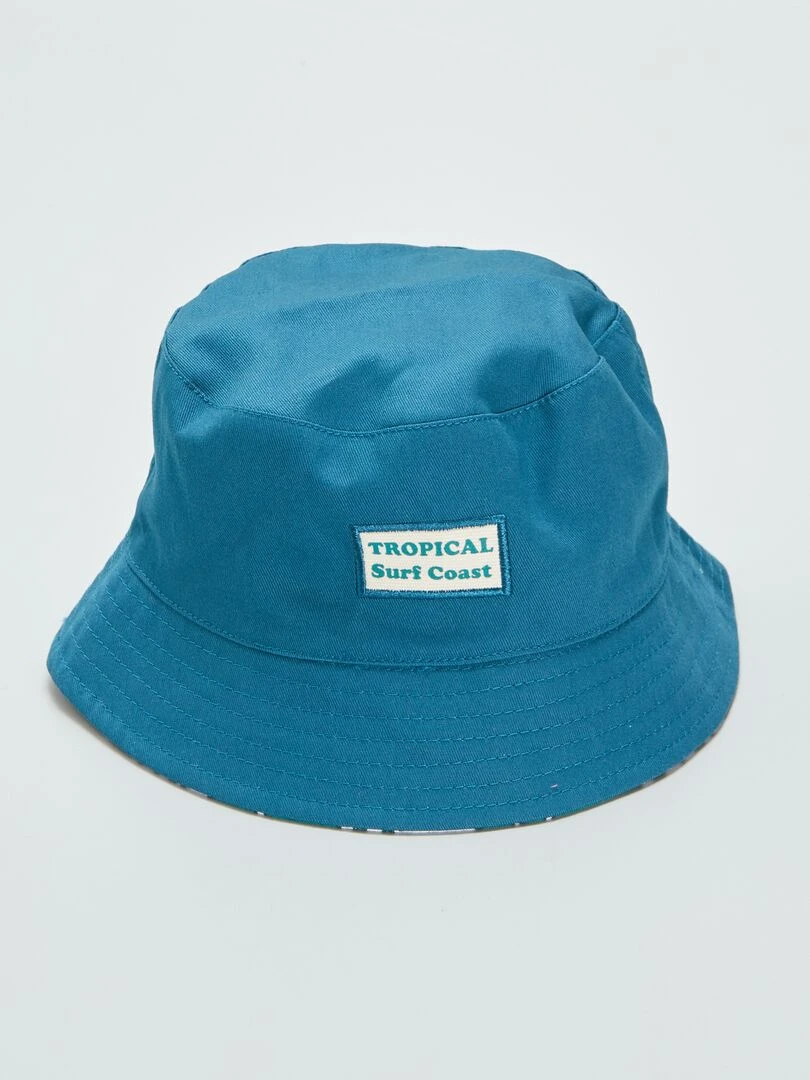 Bob réversible tropical   Bleu