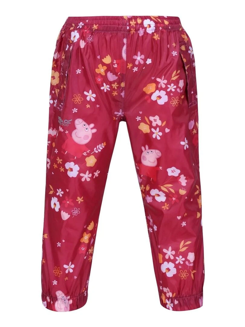 Regatta Pantalon imperméable FLORAL Rose rouge