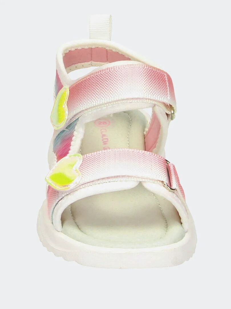 Sandales esprit sport   Rose
