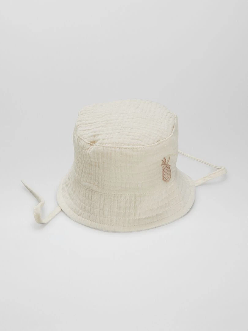 Bob en gaze de coton Beige