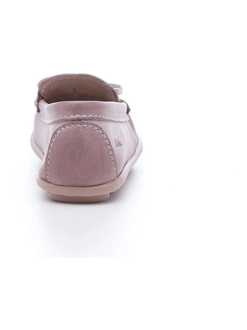 Bateau Cuir Mokine   Rose