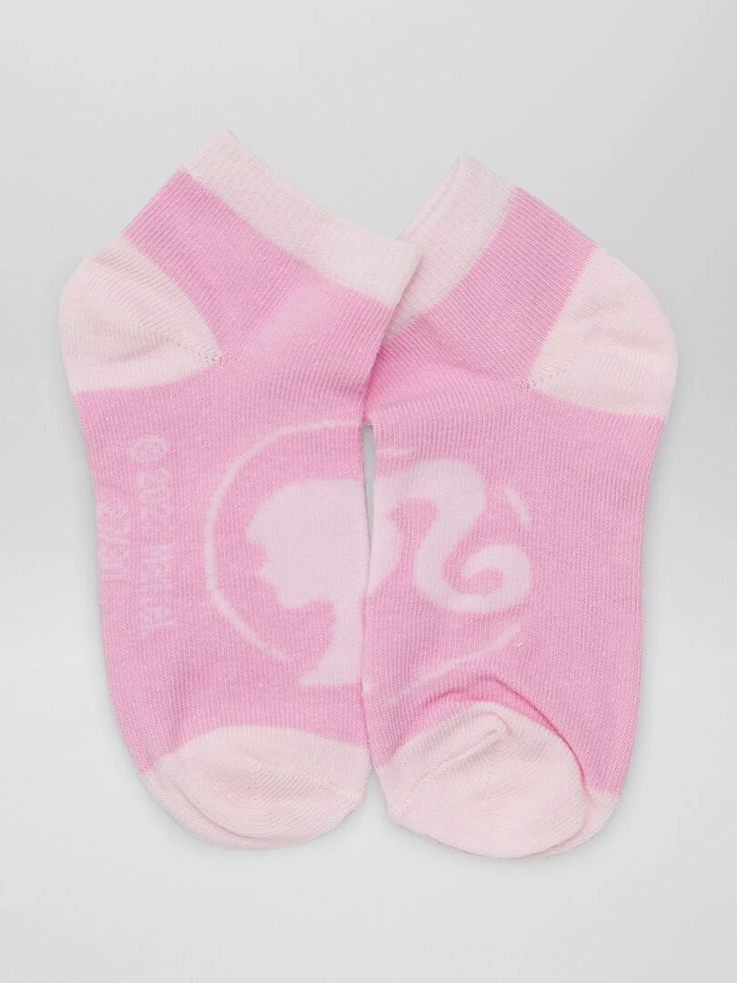 Lot de 3 paires de chaussettes 'Barbie'   Rose
